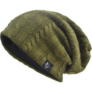 Men's Hip-Hop Winter Summer Hat Cable Green